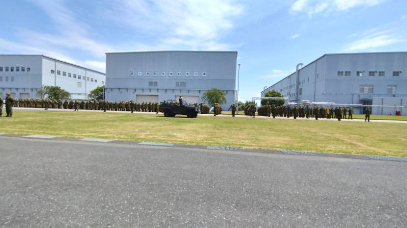 霞ヶ浦駐屯地開設73周年及び関東補給処創立28周年記念行事に参列しました。の写真