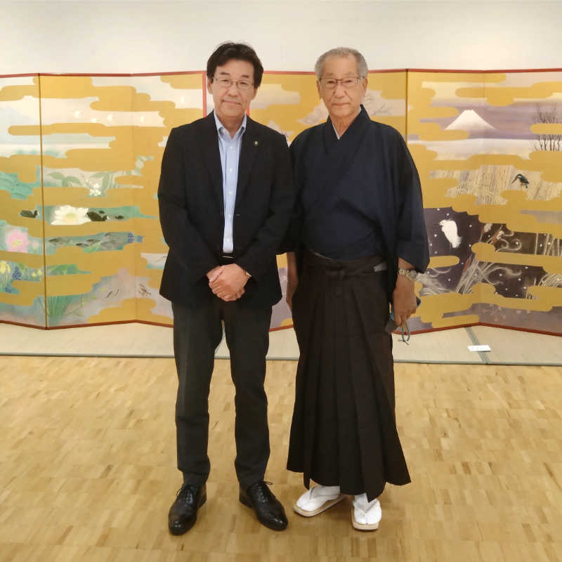 「湖山の匠」飛澤龍神先生が主宰する茨城新興展がヒロサワシティで開催されました。の写真